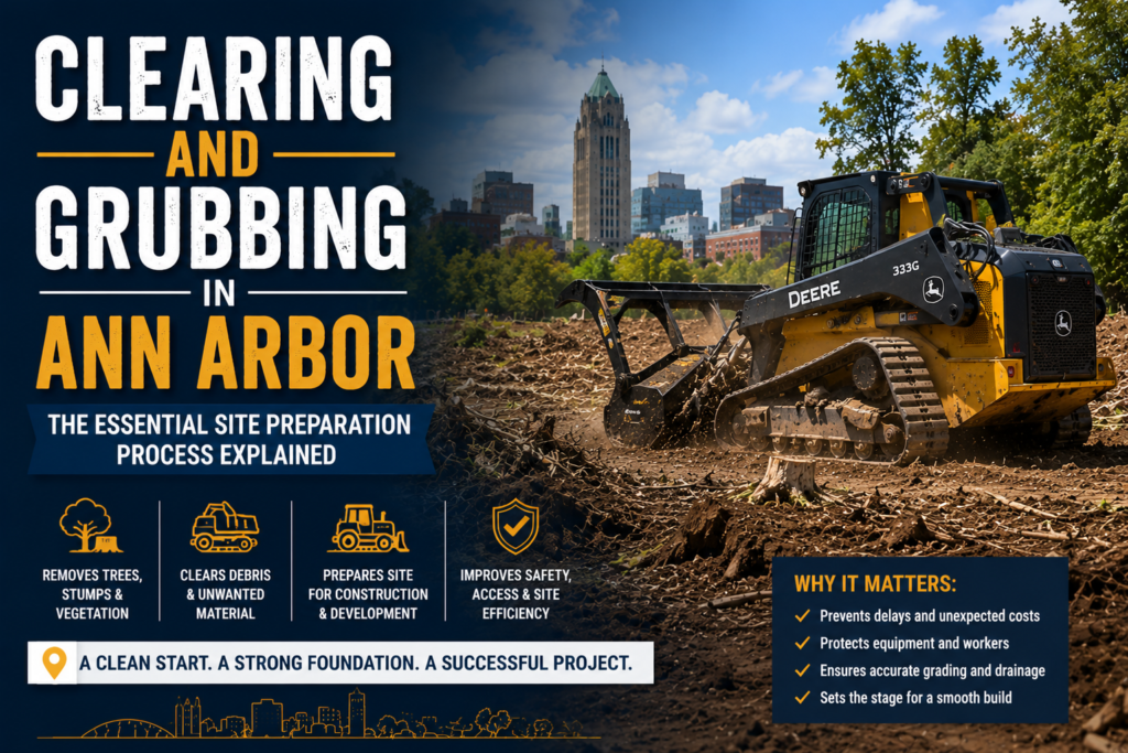 Clearing and Grubbing in Ann Arbor: The Essential Site Preparation Process Explained